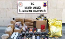 Mersin’de kaçak makaron operasyonu