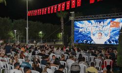 Mersinliler dev ekranda milli basketbol heyecanını yaşadı