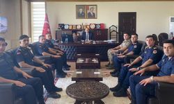 Kaymakam Sarıdoğan, Jandarma Komutanı Küpçü ve Subay Adayı Öğrencileri Kabul Etti