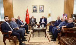 Vali Ünlüer, Azerbaycan Heyetini Makamında Ağırladı