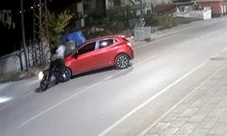Afşin’de Motosiklet Kazası Güvenlik Kameralarına Yansıdı