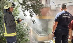 Alanya'da evde çıkan yangın hasara neden oldu