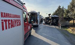 Akaryakıt Tankerine Çarpan Kamyonun Sürücüsü Öldü