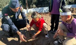 Kumluca'da yeşil vatan için fidanlar toprakla buluştu