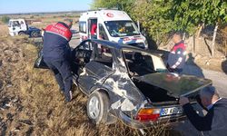 Osmaniye'de kamyonla çarpışan otomobilin sürücüsü yaralandı