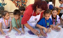 Uluslararası Kaleiçi Old Town Festivali'nde çocuklar keçe sanatıyla tanıştı