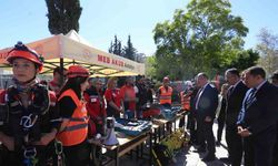 Antalya’da deprem tahliye tatbikatı gerçekleştirildi
