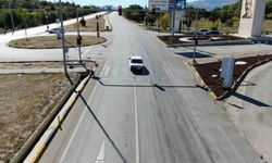 Burdur’da dronlu trafik denetimi