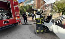Burdur’da otomobilde yangın