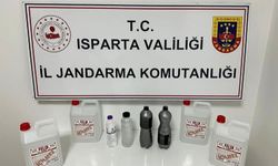 Isparta’da kaçak içki operasyonunda 2 şüpheli hakkında işlem başlatıldı