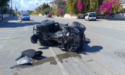 Manavgat’ta ATV ile hafif ticari araç çarpıştı: 1 yaralı