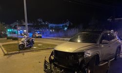 Manavgat’ta motosikletle otomobil çarpıştı: 1 yaralı