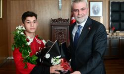 Başkan Görgel, Balkan Şampiyonu Genç Güreşçileri Ağırladı