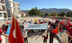 Ilıca İmam Hatip Ortaokulu’ndan Gazze’ye Destek Yürüyüşü