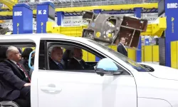 Altay töreninde Togg sürprizi! Cumhurbaşkanı Erdoğan böyle geldi
