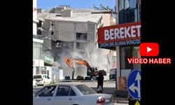 Afşin’de 7 Katlı Bina Böyle Yıkıldı