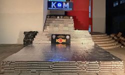 Adana'da 105 bin paket gümrük kaçağı sigara ele geçirildi