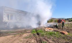 Adana'da tırda çıkan yangın söndürüldü