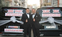 Antalya'da iki kardeş babaları ve amcaları gibi aynı gün evlendi