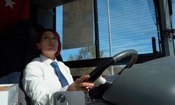 Isparta'da otobüs şoförü olan kadın çocukluk hayalini gerçekleştirdi