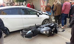 Osmaniye'de otomobille çarpışan motosikletin sürücüsü yaralandı