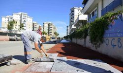 Güzeloba’da kaldırım çalışması tamamlandı