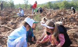 Kepezli Minikler, yangın sonrası orman alanına umut dikti