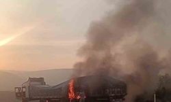 Mersin’de tırda çıkan yangın korkuttu