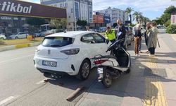 Otomobil ile çarpışan motosiklet sürücüsüne ceza kesildi