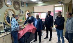 MHP Afşin İlçe Teşkilatından Berber Esnafına Ziyaret