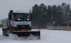 Afşin Belediyesi Karla Mücadele Ekipleri Sahada
