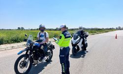 Antalya'da motosiklet sürücüleri denetlendi