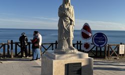 Antalya'da Plancia Magna heykeli açıldı