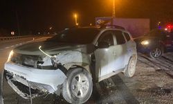 Burdur'da iki otomobilin çarpıştığı kazada bir kişi yaralandı