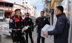Hatay'da polis ekiplerinin bulduğu yaralı ak balıkçıl tedaviye alındı