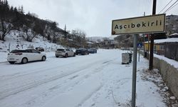 Pozantı'nın yüksek kesimleri karla kaplandı