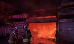 Dörtyol’da iş yeri alevlere teslim oldu