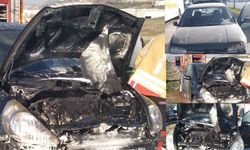 Seyir Halindeki Araçta Yangın Çıktı: 1 Yaralı