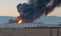 Denizli'de fabrika yangını