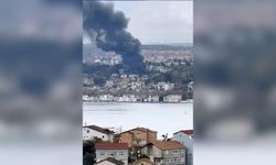 İstanbul'da iş yeri yangını