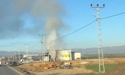 İşyeri Yangını Paniğe Neden Oldu