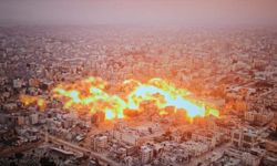 Soykırımcı İsrail ordusu Gazze'de binaları havaya uçurdu ve bazı bölgeleri hedef aldı