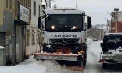 Afşin Belediyesi Karla Mücadelede Teyakkuzda