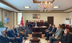 Afşin’de Din Görevlilerinden Kaymakam Sarıdoğan’a Ziyaret