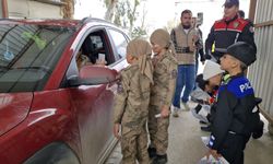 Hatay'da öksüz ve yetim çocuklar trafik denetimine katıldı