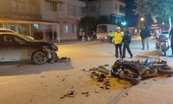 Hatay'da otomobille çarpışan motosikletteki 2 kişi yaralandı