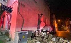 Burdur'da kerpiç evin duvarı çöktü