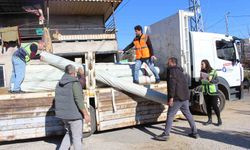 Büyükşehir Belediyesi'nden hortumdan zarar gören üreticiye destek