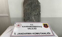 Kahramanmaraş'ta Bizans dönemine ait mezar taşı ele geçirildi: 3 gözaltı