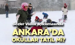 Son Dakika| Ankara’da Okullar Tatil Olacak mı?